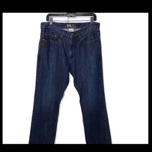 UNDER ARMOUR “Workwear” Jeans 34x33 Leather Trim